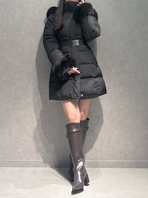 U.S. POLO ASSN.別注シャツレイヤード風ケーブルカーディガン