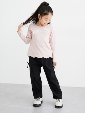 「アイテム（Tシャツ/カットソー）」を使った、nissen Kids Modelsさん（キッズ・120cm）の秋コーディネート