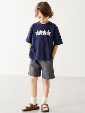 nissen Kids Modelsさん（キッズ・123cm）の夏コーディネート