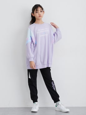 「アイテム（スウェットパンツ）」を使った、nissen Kids Modelsさん（キッズ・153cm）の冬コーディネート