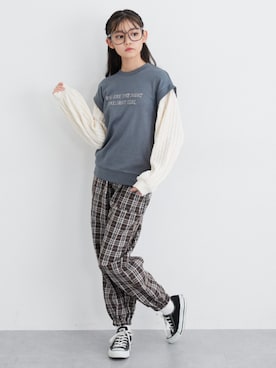 「nissen（ニッセン）のアイテム」を使った、nissen Kids Modelsさん（キッズ・153cm）の冬コーディネート