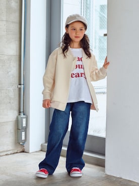 「nissen（ニッセン）のアイテム（ジャケット/アウター）」を使った、nissen Kids Modelsさん（キッズ・120cm）の秋コーディネート