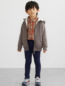 「アイテム（カーディガン/ボレロ）」を使った、nissen Kids Modelsさん（キッズ・120cm）の冬コーディネート