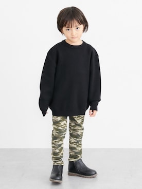 「アイテム（ニット/セーター）」を使った、nissen Kids Modelsさん（キッズ・120cm）の秋コーディネート