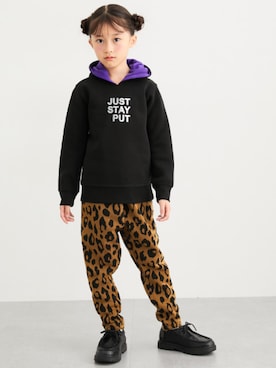 「総柄パンツ」｜nissen Kids Modelsさん（キッズ・120cm）の秋コーディネート