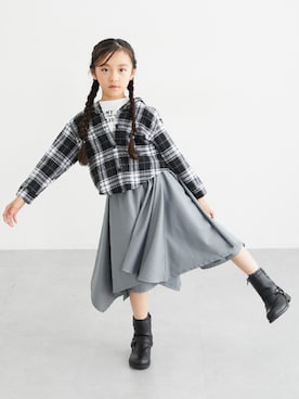 nissen Kids Modelsさん（キッズ・123cm）の秋コーディネート