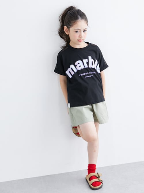 【新品】ホーンガーメント　ショーパン　キュロット　ネイビー　38 セール】綿100％イージーキュロット（女の子）（その他パンツ