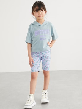 「花柄パンツ」｜nissen Kids Modelsさん（キッズ・120cm）の春コーディネート