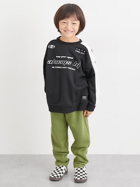 「アイテム（スウェット）」を使った、nissen Kids Modelsさん（キッズ・120cm）の秋コーディネート