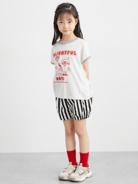 「アイテム（パンツ）」を使った、nissen Kids Modelsさん（キッズ・120cm）の夏コーディネート