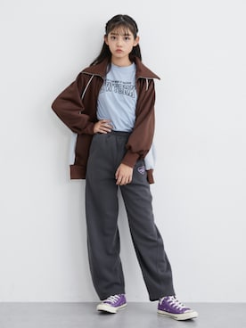 「アイテム（その他アウター）」を使った、nissen Kids Modelsさん（キッズ・152cm）の秋コーディネート