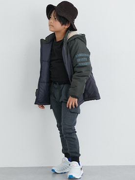 「nissen（ニッセン）のアイテム（ジャケット/アウター）」を使った、nissen Kids Modelsさん（キッズ・124cm）の冬コーディネート