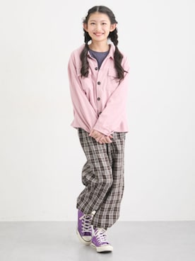 「ジョガーパンツ」｜nissen Kids Modelsさん（キッズ・145cm）の冬コーディネート