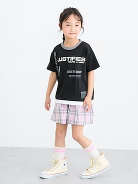 「QUNTSTYLE（キュントスタイル）のアイテム」を使った、nissen Kids Modelsさん（キッズ・120cm）の夏コーディネート