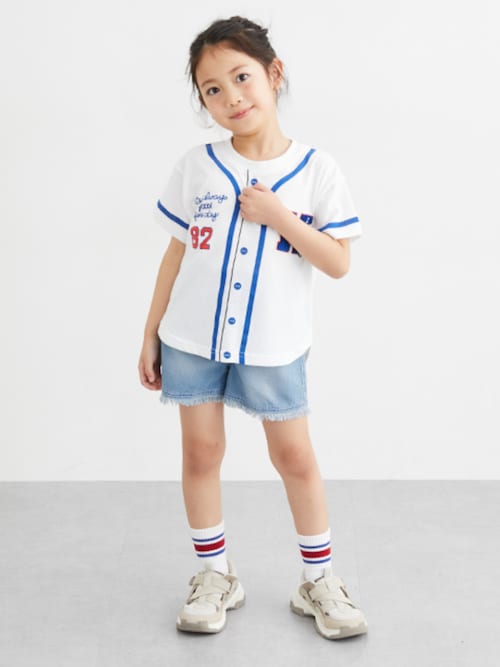 綿100％裾フリンジショートパンツ（女の子）（その他パンツ
