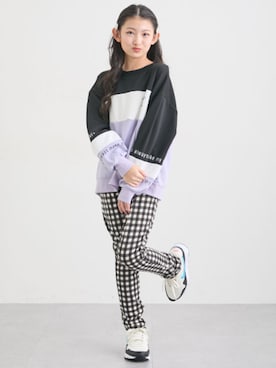 「アイテム（トップス）」を使った、nissen Kids Modelsさん（キッズ・120cm）の冬コーディネート