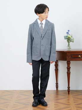 「卒業式コーデ」｜nissen Kids Modelsさん（キッズ・147cm）の冬コーディネート