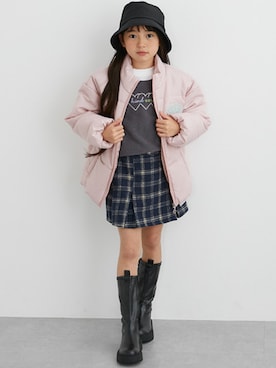 「nissen（ニッセン）のアイテム（ジャケット/アウター）」を使った、nissen Kids Modelsさん（キッズ・123cm）の冬コーディネート