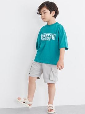 「夏だ！Tシャツを着よう！」｜nissen Kids Modelsさん（キッズ・120cm）の夏コーディネート