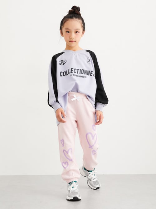 セール】裏起毛ハートプリントスウェットパンツ（スウェットパンツ