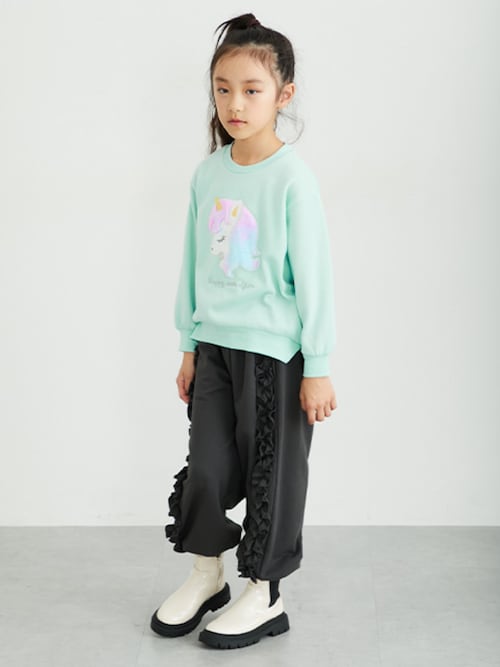 セール】サイドフリルスウェットパンツ（スウェットパンツ