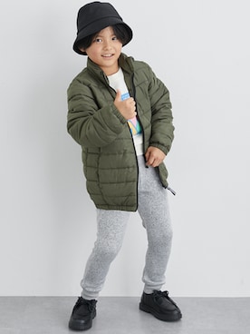 「nissen（ニッセン）のアイテム（ジャケット/アウター）」を使った、nissen Kids Modelsさん（キッズ・124cm）の冬コーディネート