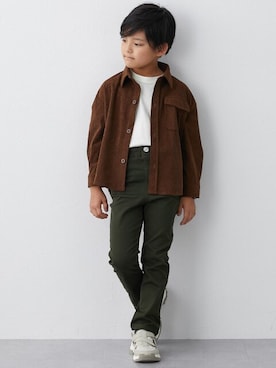 「nissen（ニッセン）のアイテム（ジャケット/アウター）」を使った、nissen Kids Modelsさん（キッズ・124cm）の秋コーディネート