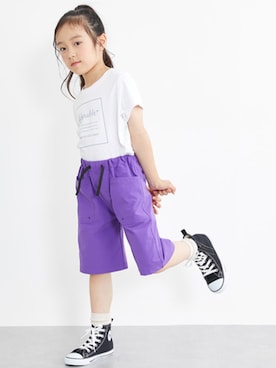 「おんなのこコーデ」｜nissen Kids Modelsさん（キッズ・120cm）の夏コーディネート
