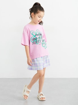 「QUNTSTYLE（キュントスタイル）のアイテム」を使った、nissen Kids Modelsさん（キッズ・121cm）の夏コーディネート