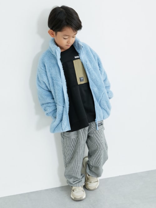 セール】両面ボア フリースジャケット（ブルゾン）｜QUNTSTYLE