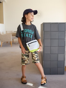 「迷彩」｜nissen Kids Modelsさん（キッズ・122cm）の夏コーディネート