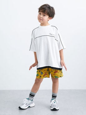 「QUNTSTYLE（キュントスタイル）のアイテム」を使った、nissen Kids Modelsさん（キッズ・120cm）の夏コーディネート