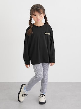 「アイテム（スウェット）」を使った、nissen Kids Modelsさん（キッズ・120cm）の秋コーディネート