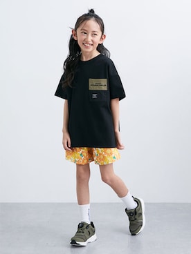 「QUNTSTYLE（キュントスタイル）のアイテム」を使った、nissen Kids Modelsさん（キッズ・121cm）の夏コーディネート
