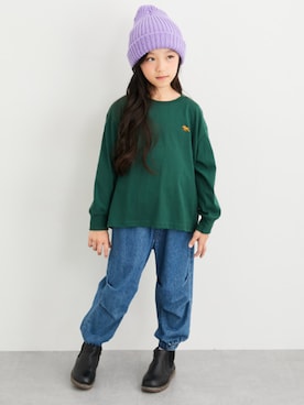 「nissen（ニッセン）のアイテム」を使った、nissen Kids Modelsさん（キッズ・124cm）の秋コーディネート