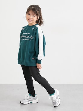 「アイテム（スウェット）」を使った、nissen Kids Modelsさん（キッズ・120cm）の秋コーディネート