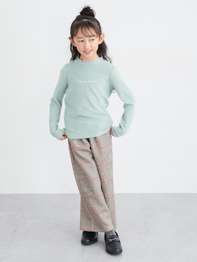 「アイテム（トップス）」を使った、nissen Kids Modelsさん（キッズ・120cm）の冬コーディネート