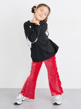 「アイテム（スウェット）」を使った、nissen Kids Modelsさん（キッズ・120cm）の秋コーディネート