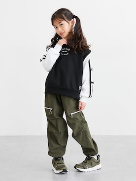 「nissen（ニッセン）のアイテム」を使った、nissen Kids Modelsさん（キッズ・120cm）の春コーディネート