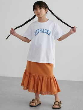 「おんなのこコーデ」｜nissen Kids Modelsさん（キッズ・120cm）の春コーディネート