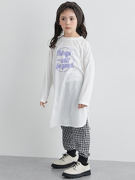 「nissen（ニッセン）のアイテム」を使った、nissen Kids Modelsさん（キッズ・114cm）の秋コーディネート