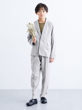 「セットアップ　着回し」｜nissen Kids Modelsさん（キッズ・147cm）の冬コーディネート