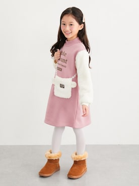 「アイテム（ワンピース/ドレス）」を使った、nissen Kids Modelsさん（キッズ・120cm）の秋コーディネート