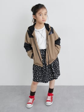 「nissen（ニッセン）のアイテム」を使った、nissen Kids Modelsさん（キッズ・122cm）の秋コーディネート