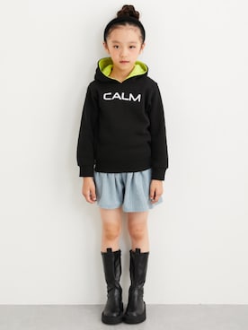 「アイテム（スカート）」を使った、nissen Kids Modelsさん（キッズ・124cm）の冬コーディネート