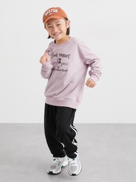 「アイテム（スウェット）」を使った、nissen Kids Modelsさん（キッズ・120cm）の秋コーディネート