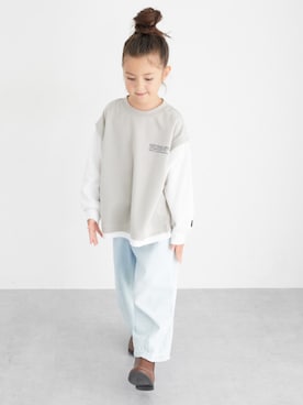 「アイテム（スウェット）」を使った、nissen Kids Modelsさん（キッズ・120cm）の秋コーディネート