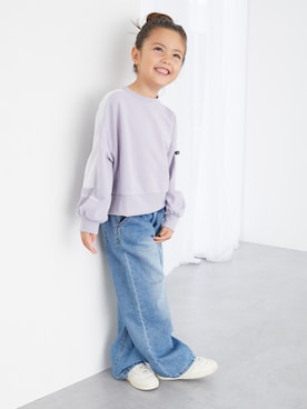 「アイテム（スウェット）」を使った、nissen Kids Modelsさん（キッズ・120cm）の秋コーディネート