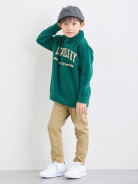 「アイテム（スウェット）」を使った、nissen Kids Modelsさん（キッズ・120cm）の冬コーディネート