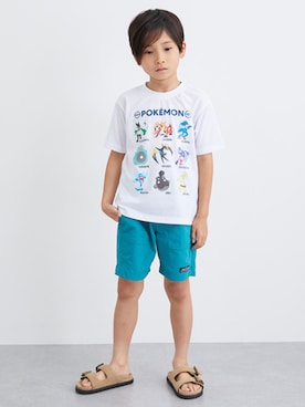 「アイテム（パンツ）」を使った、nissen Kids Modelsさん（キッズ・121cm）の夏コーディネート